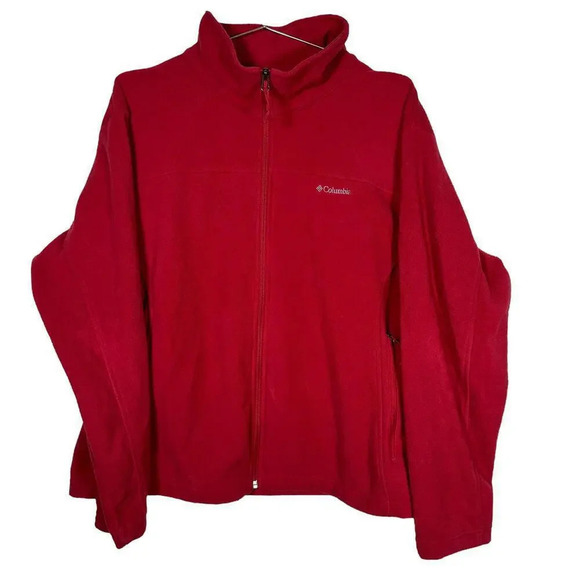 Columbia Pink Full Zip Fleece Jacket 3X - Picture 1 of 7